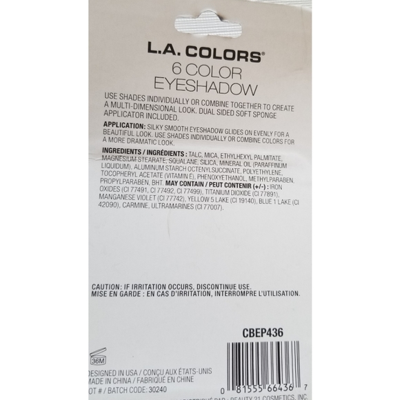 L.A.Colors 6 color Eyeshadow Palette Lucky, Haute and 12 color Traditional. - Picture 3 of 11